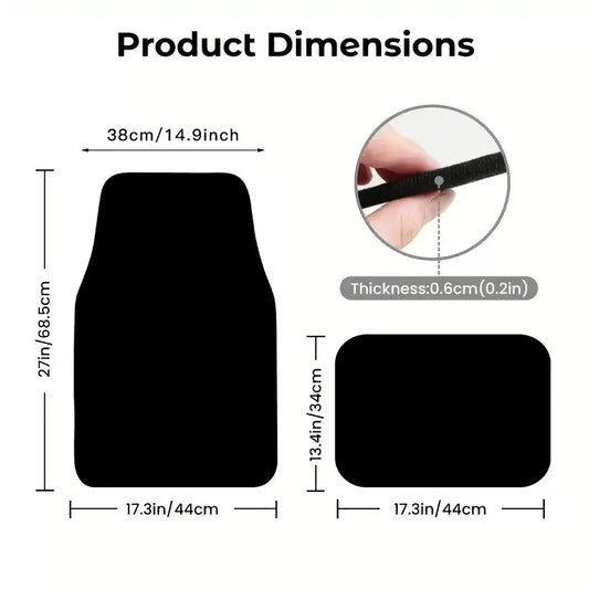 Universal Car Floor Mat Front & Rear Automotive Carpet Floor Mats Dirt and wear-resistant For SUV Sedans Vans Accessories